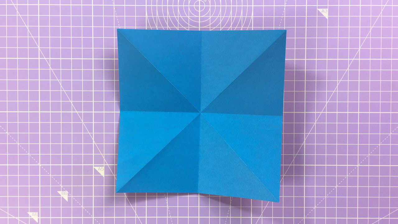 How to make an origami crane – step 2