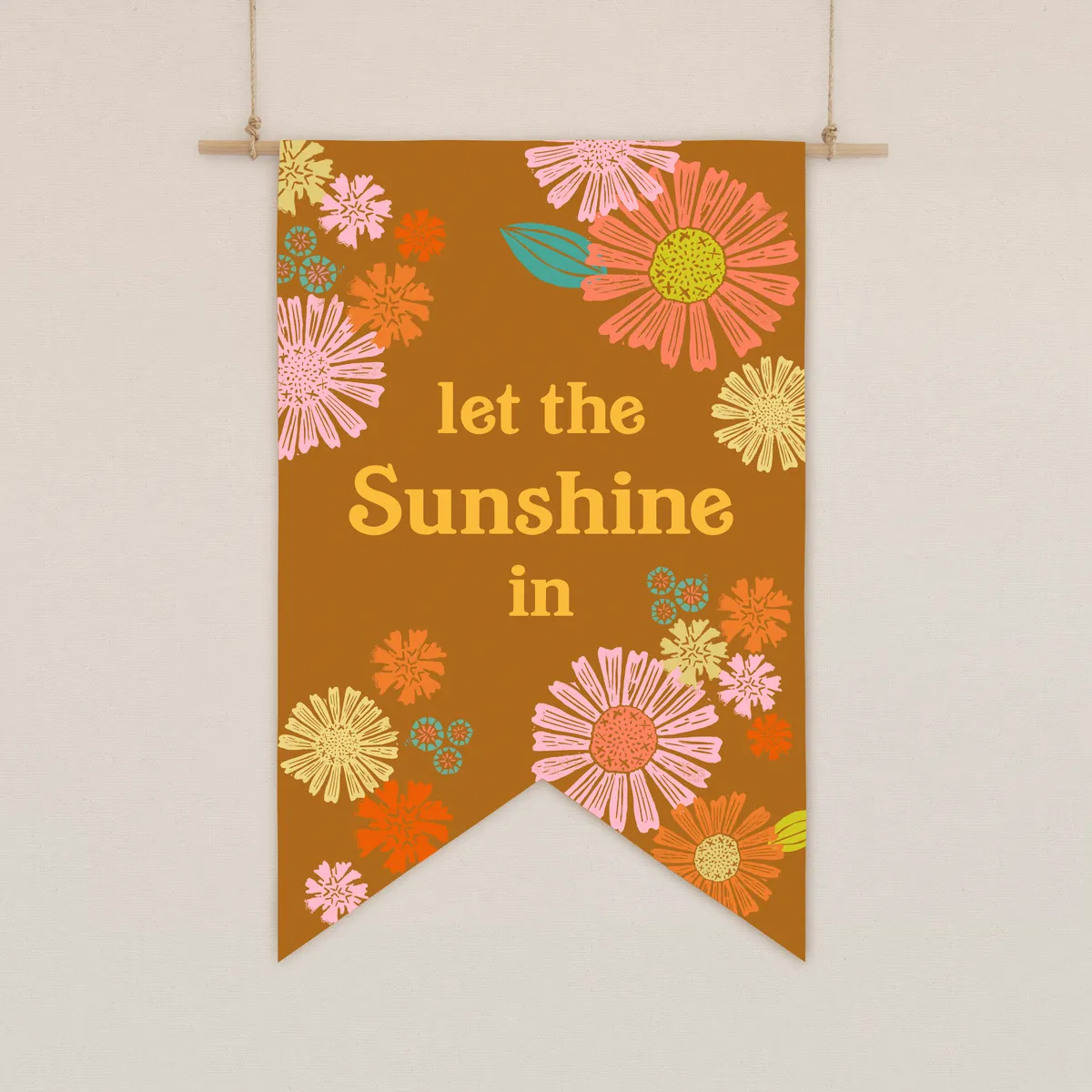 Let the sunshine in fabric panel for quilting