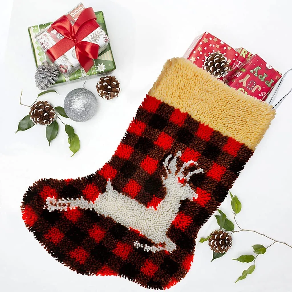 Latch Hook Kits DIY Christmas Stocking