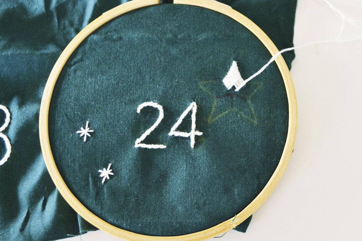 advent calendar embroidery