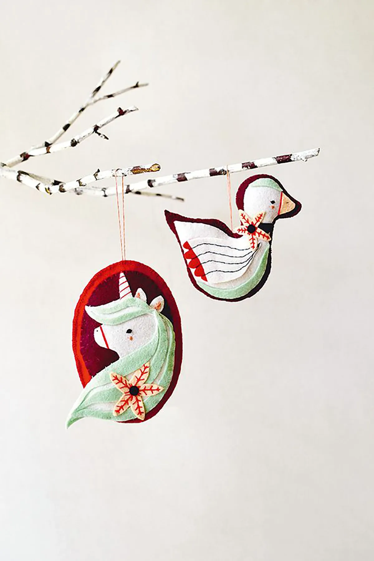 Christmas decorations to sew – DIY felt Christmas decorations