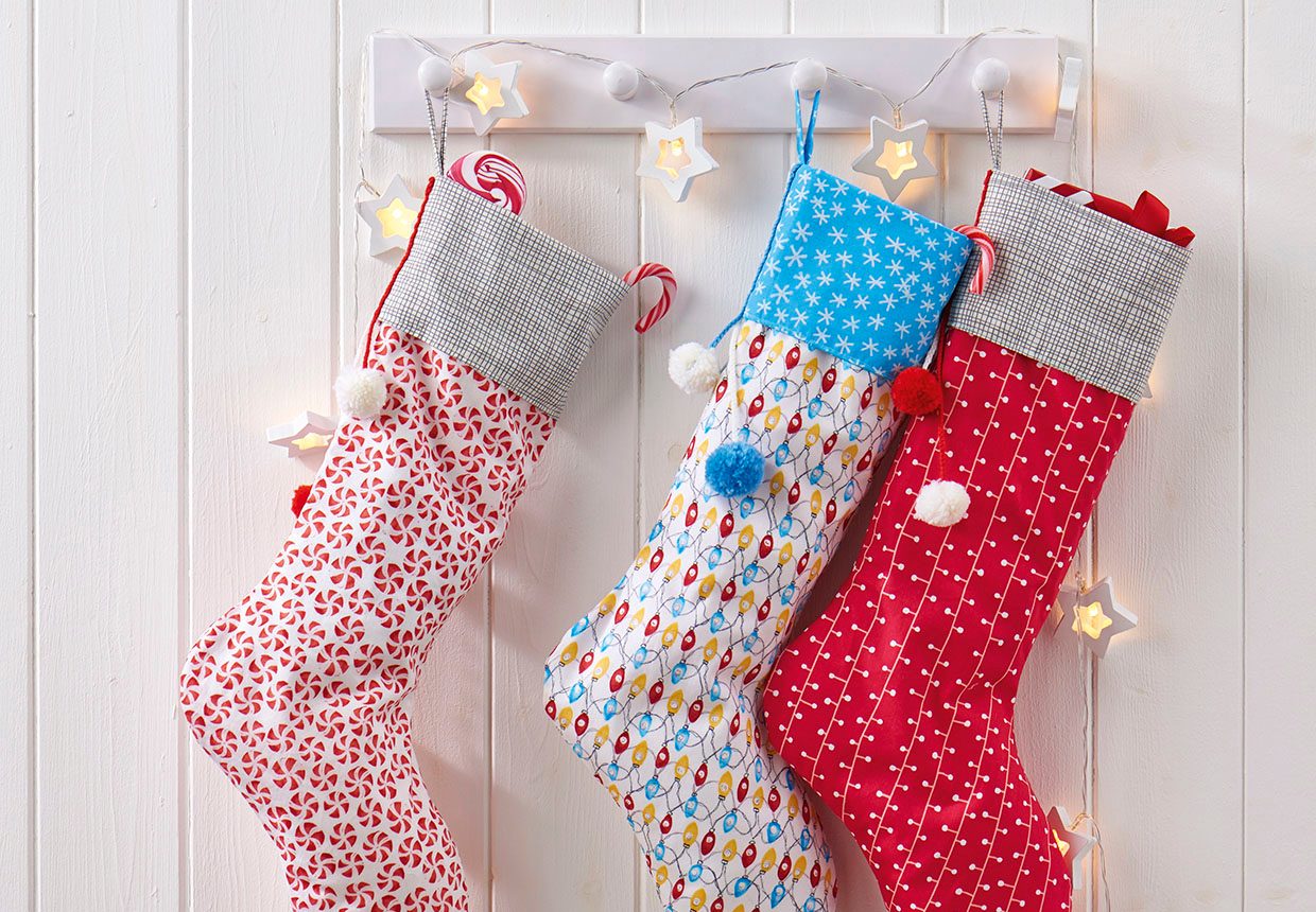 Christmas decorations to sew – how to make a Christmas stocking