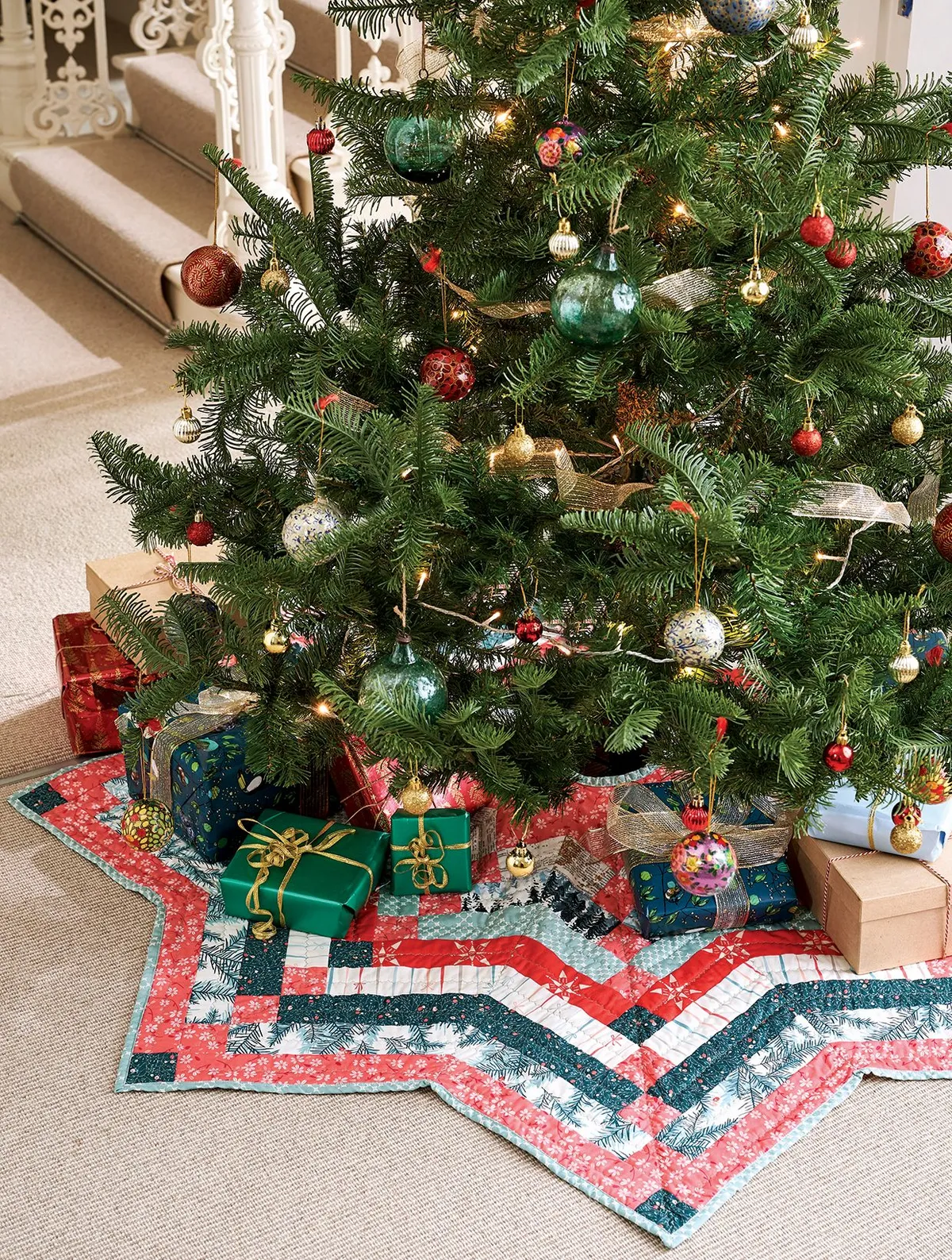 Christmas tree decorations to sew – Christmas tree skirt pattern