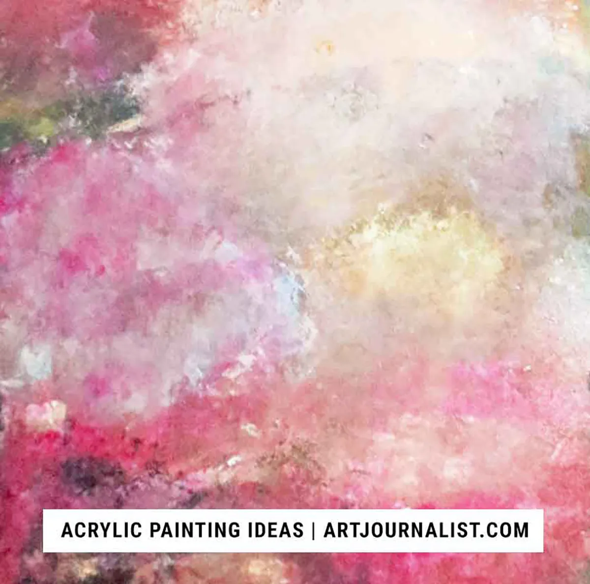 Easy acrylic painting ideas – smudging