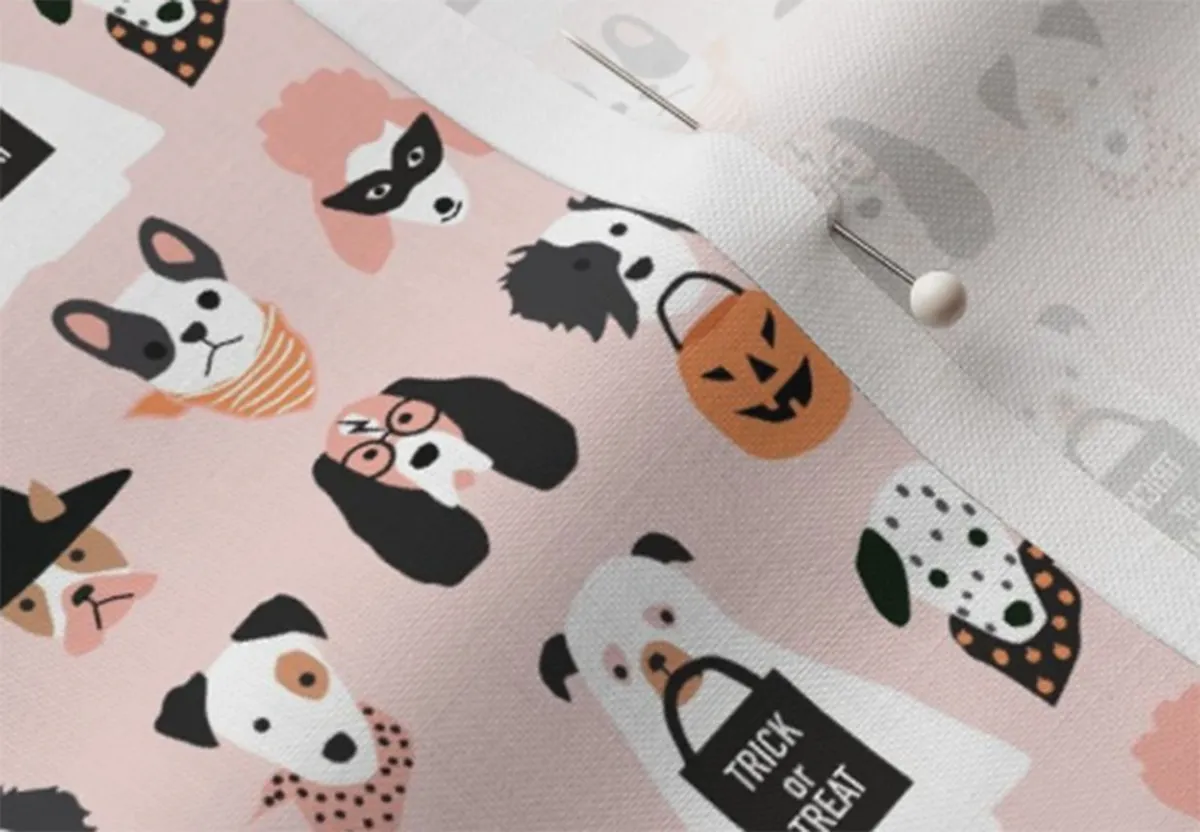 Halloween puppies fabric