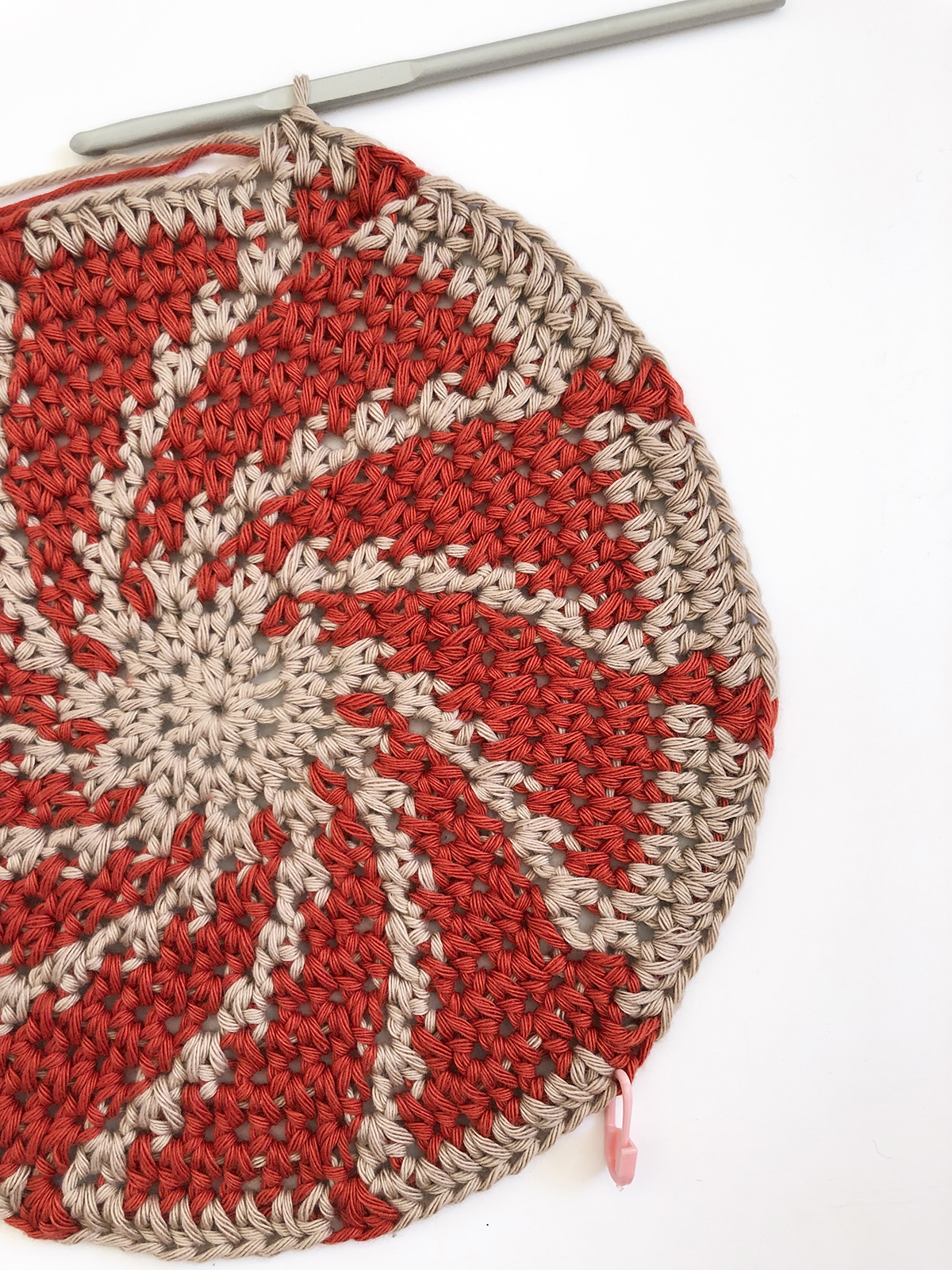 how to crochet a placemat circle round 9