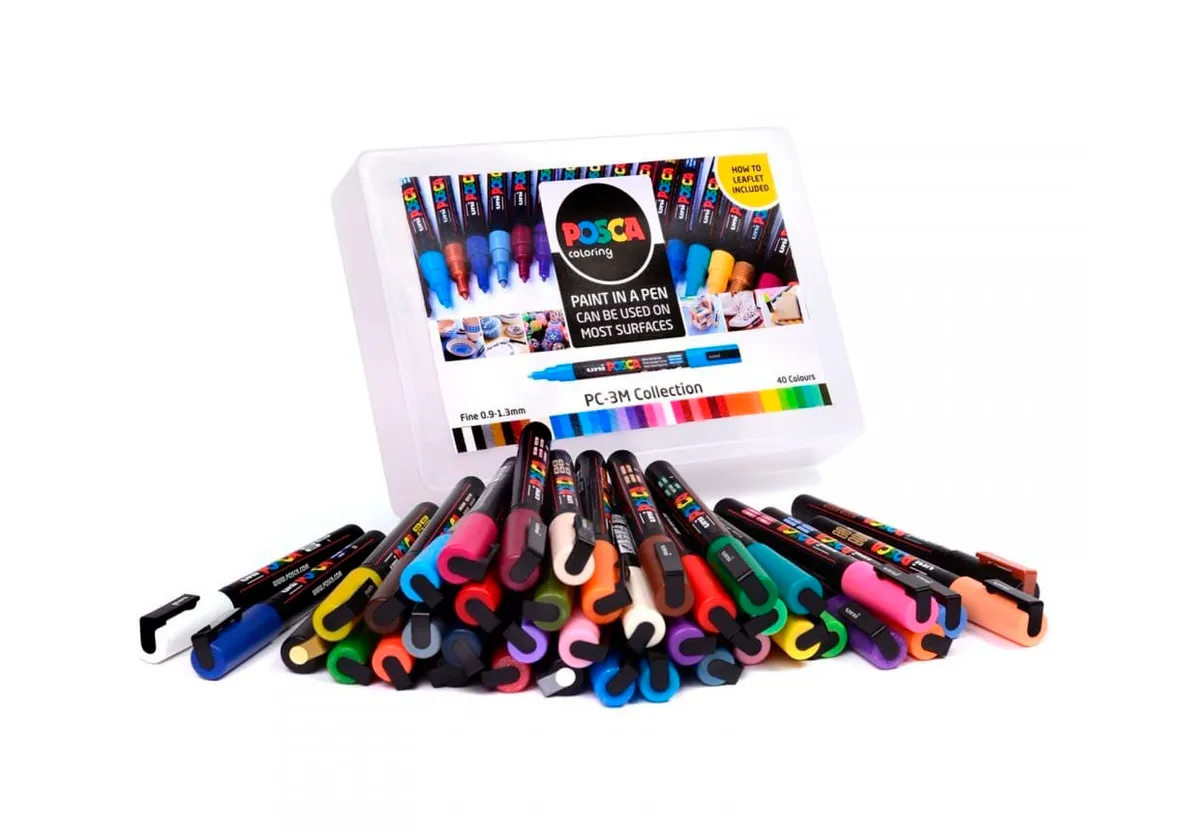 How to use paint markers – Posca set of 40