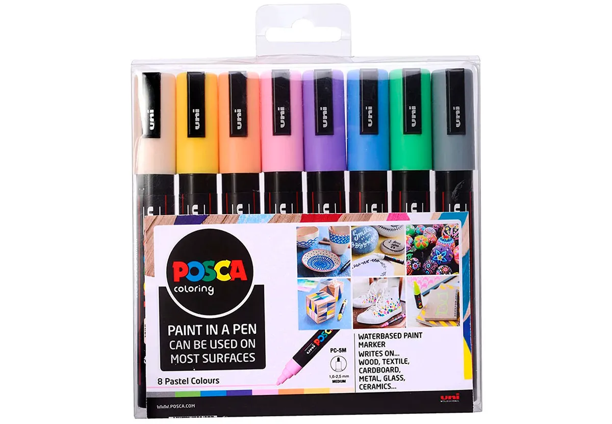 How to use paint pens – Posca pastel markers