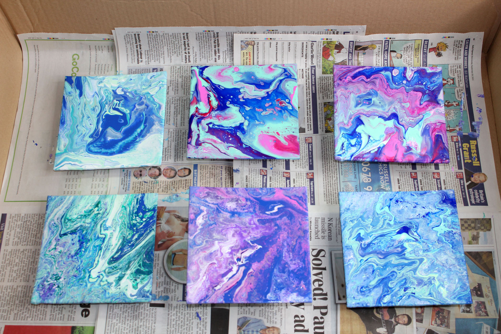 Acrylic pouring for beginners – step 12