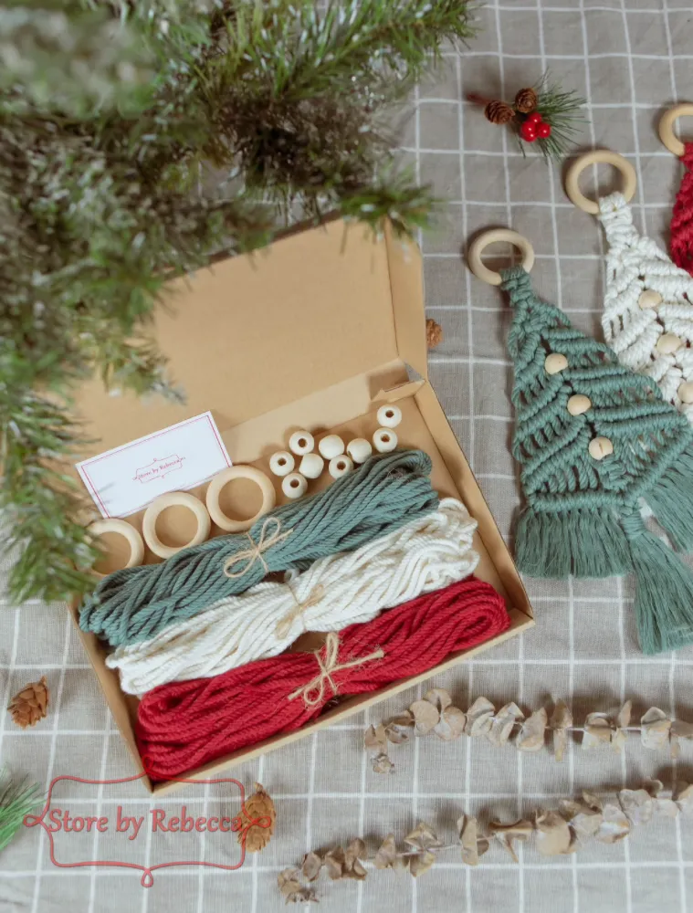 Christmas tree macrame kits