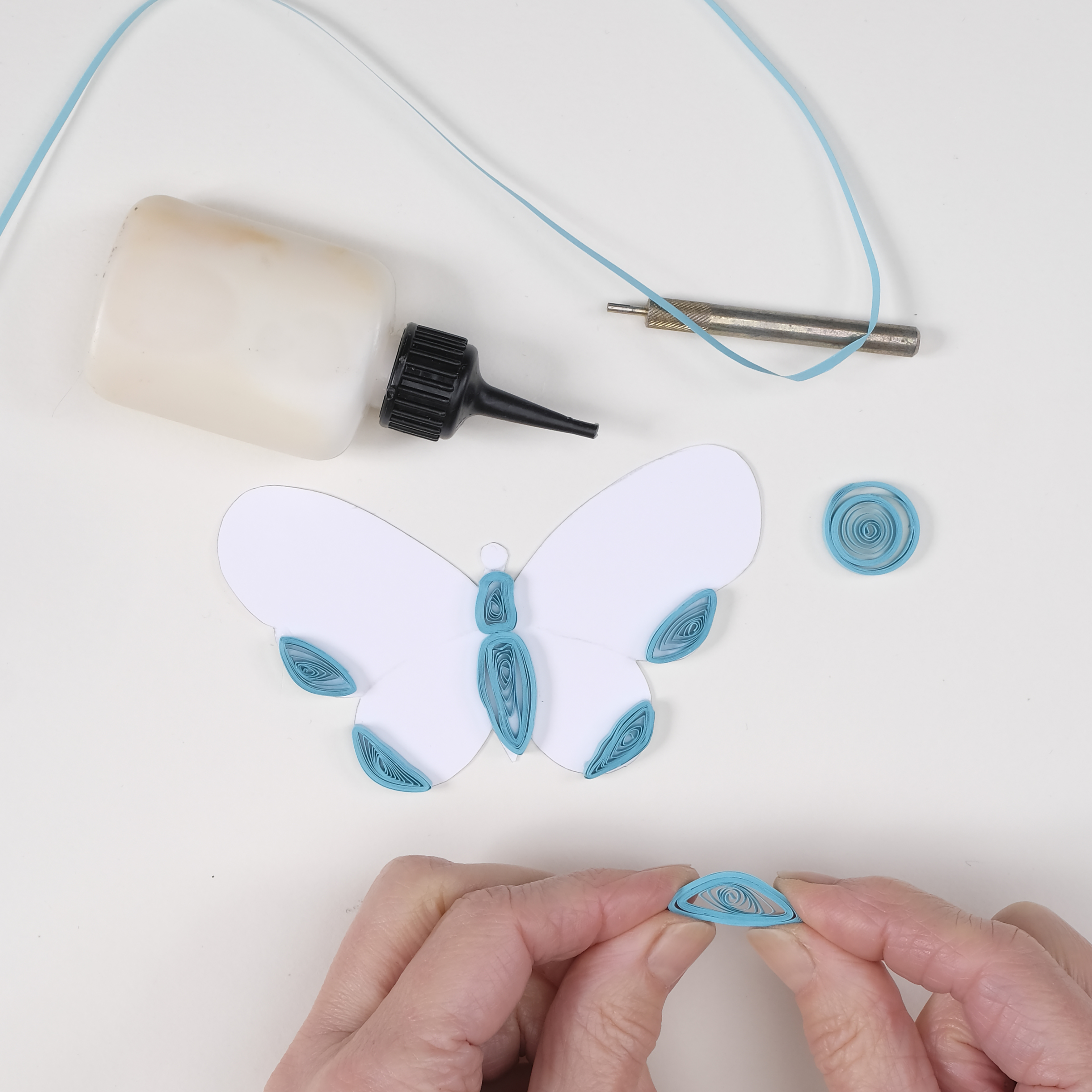 How to make a quilled butterfly – step 3