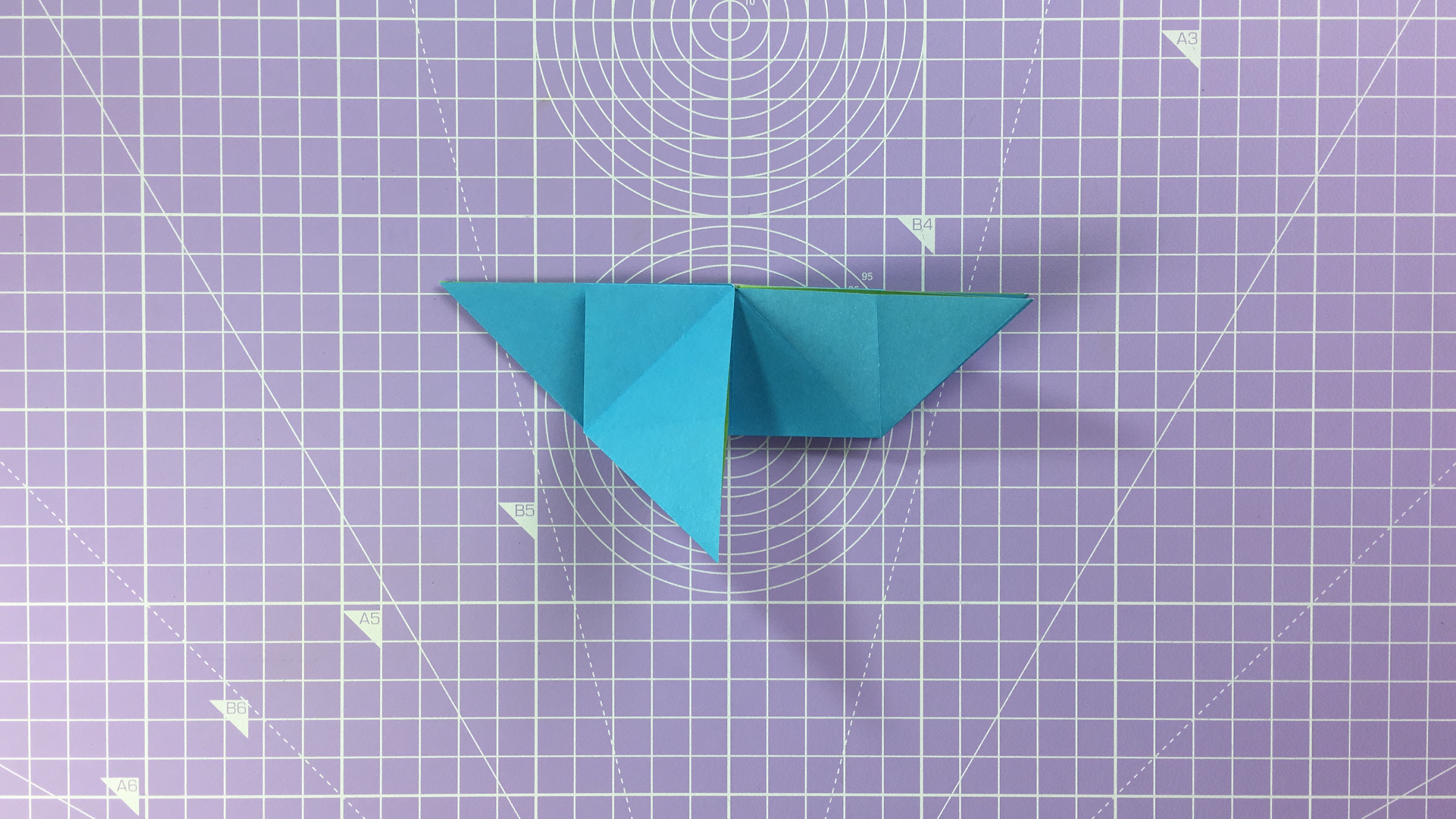 How to make an origami butterfly - step 11