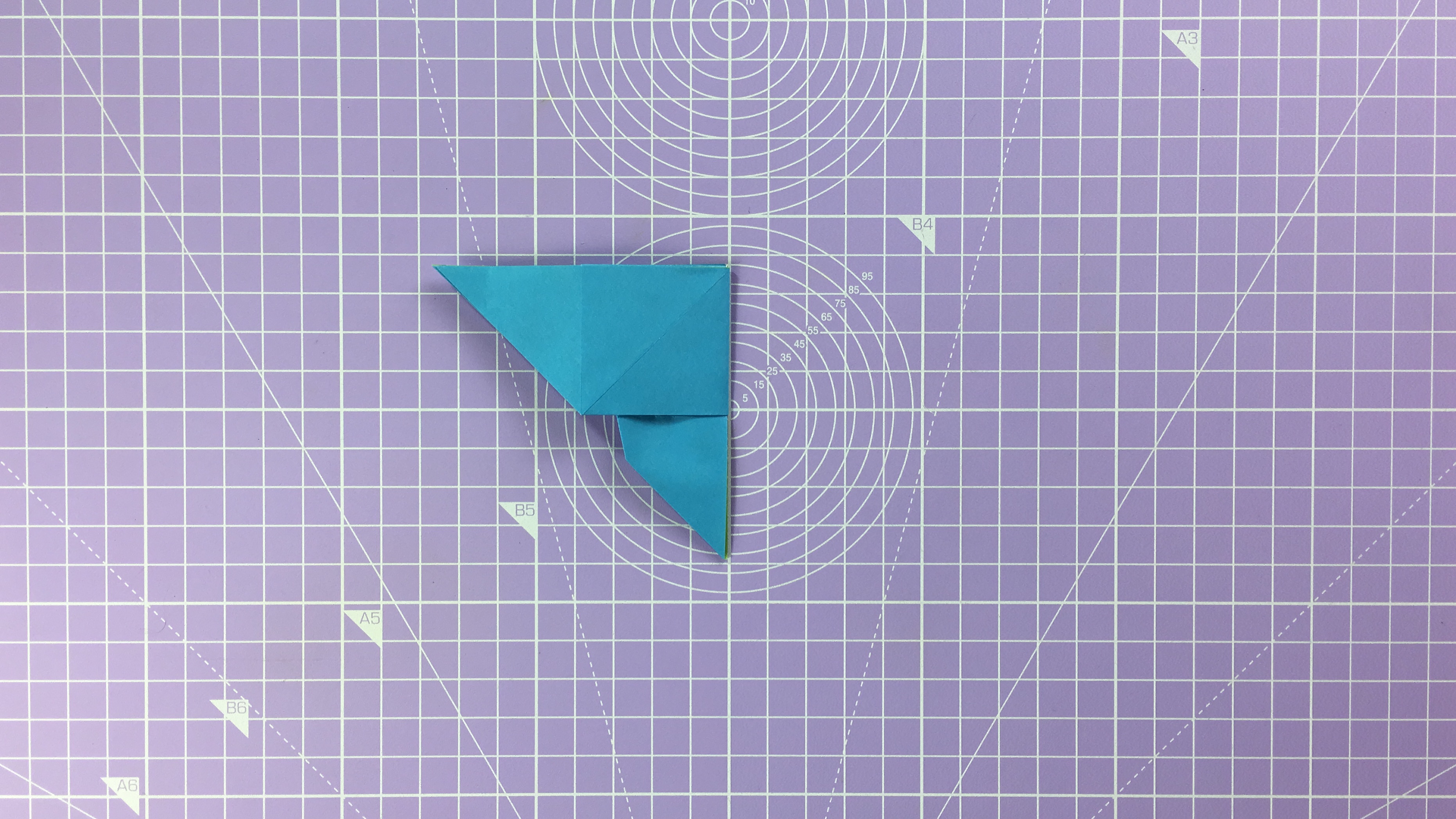 How to make an origami butterfly - step 14