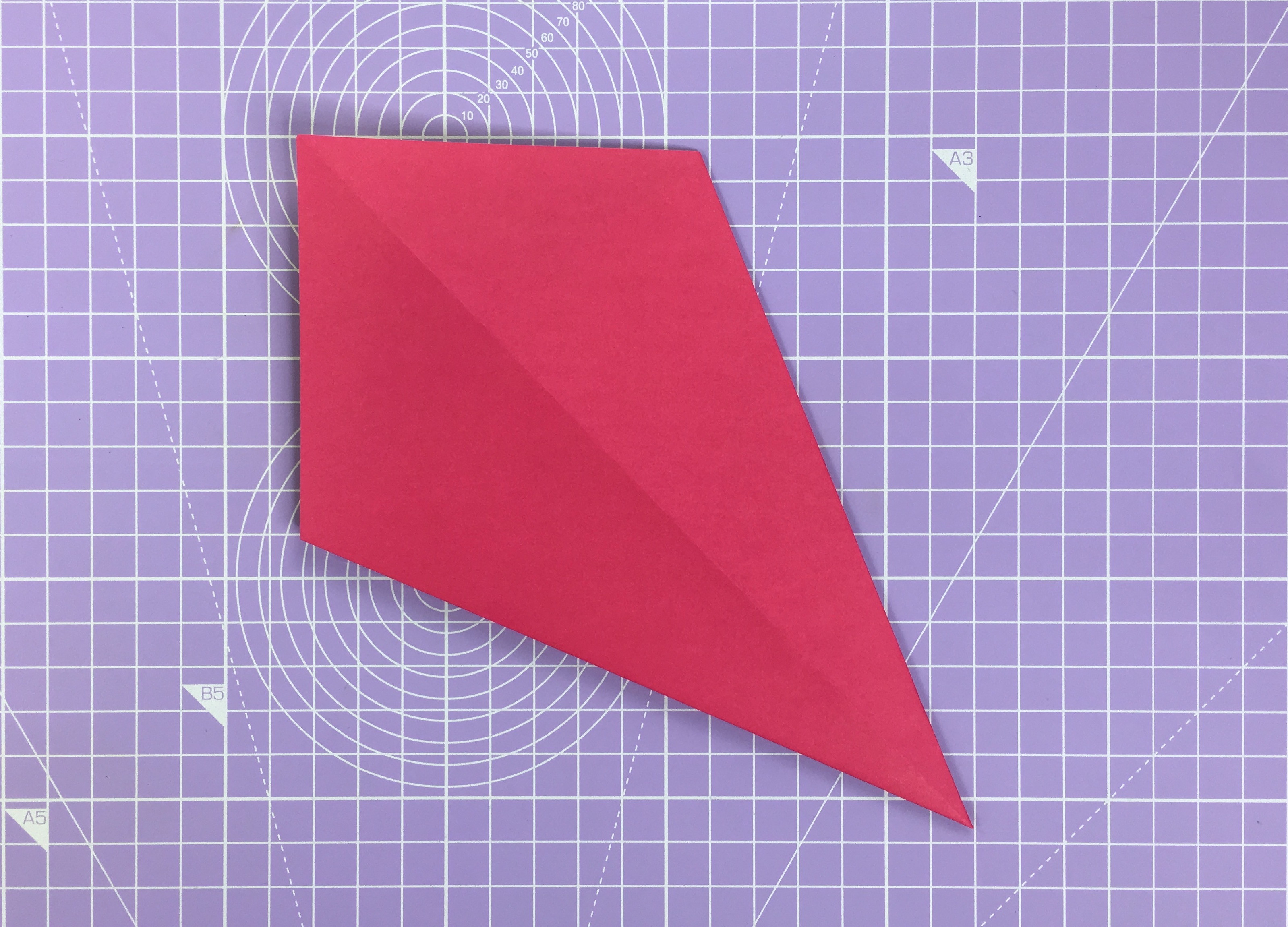 How to make an origami swan – step 4
