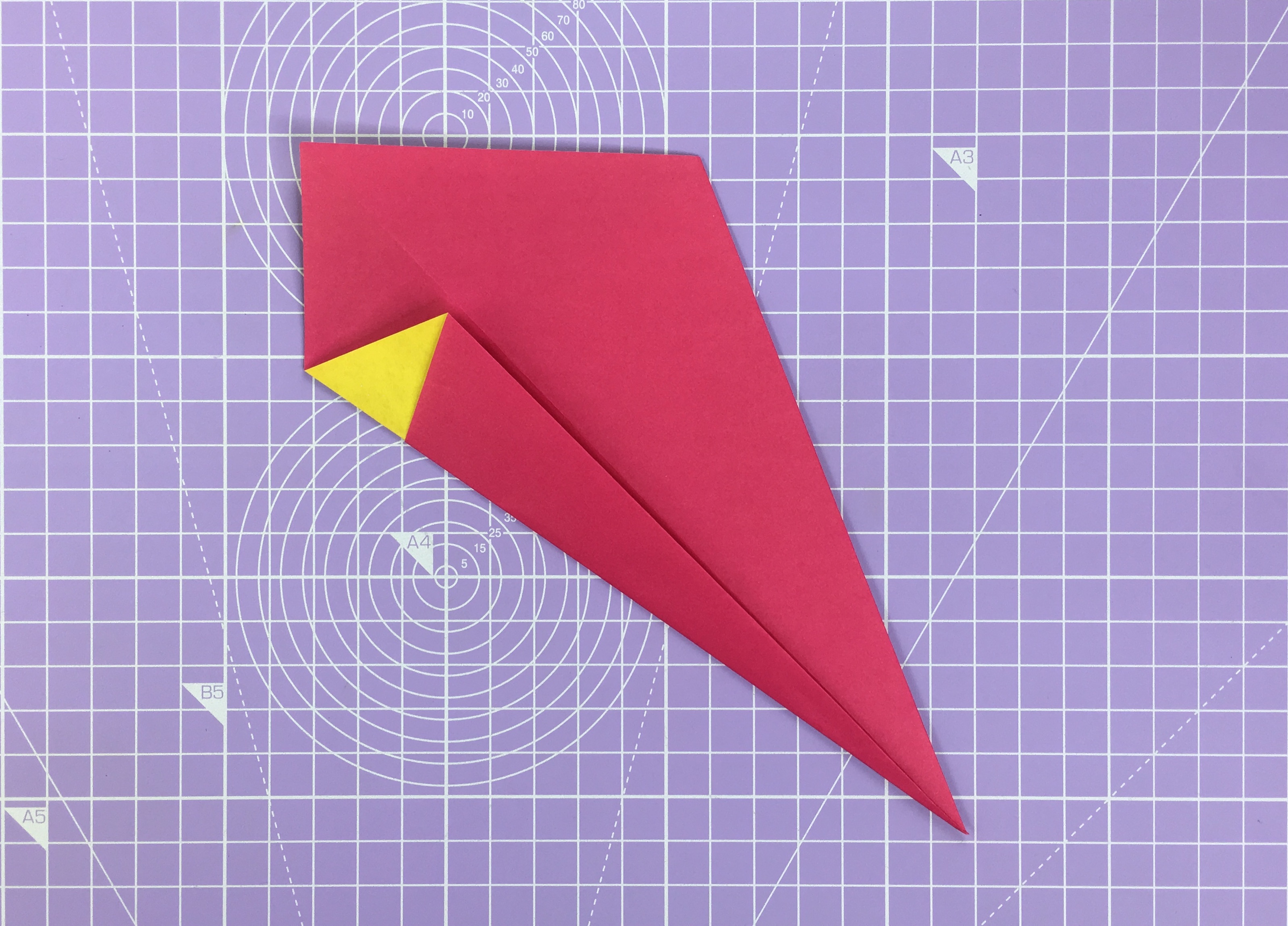 How to make an origami swan – step 5
