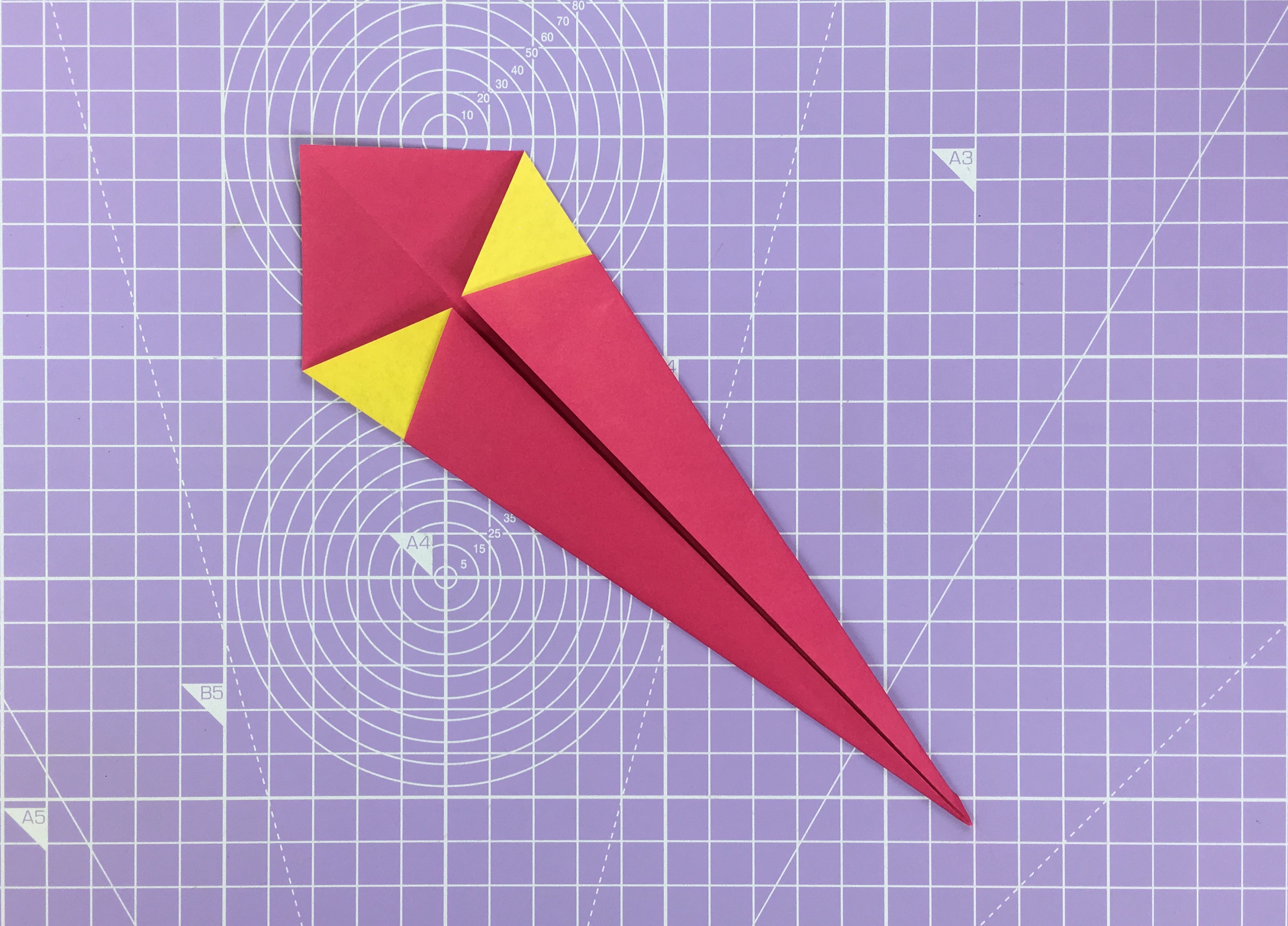 How to make an origami swan – step 6