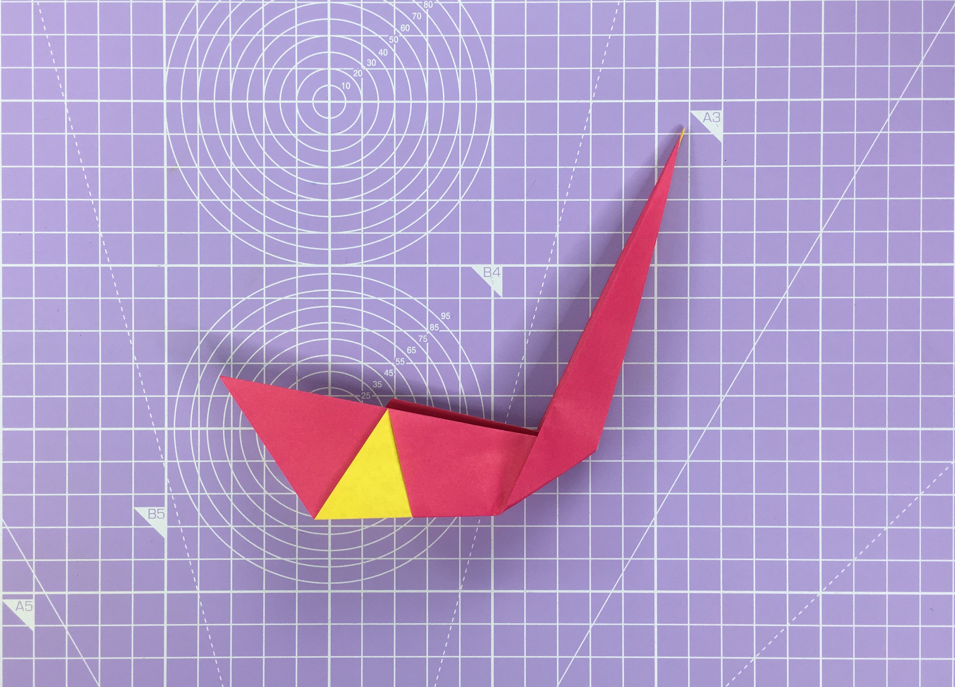 How to make an origami swan – step 8