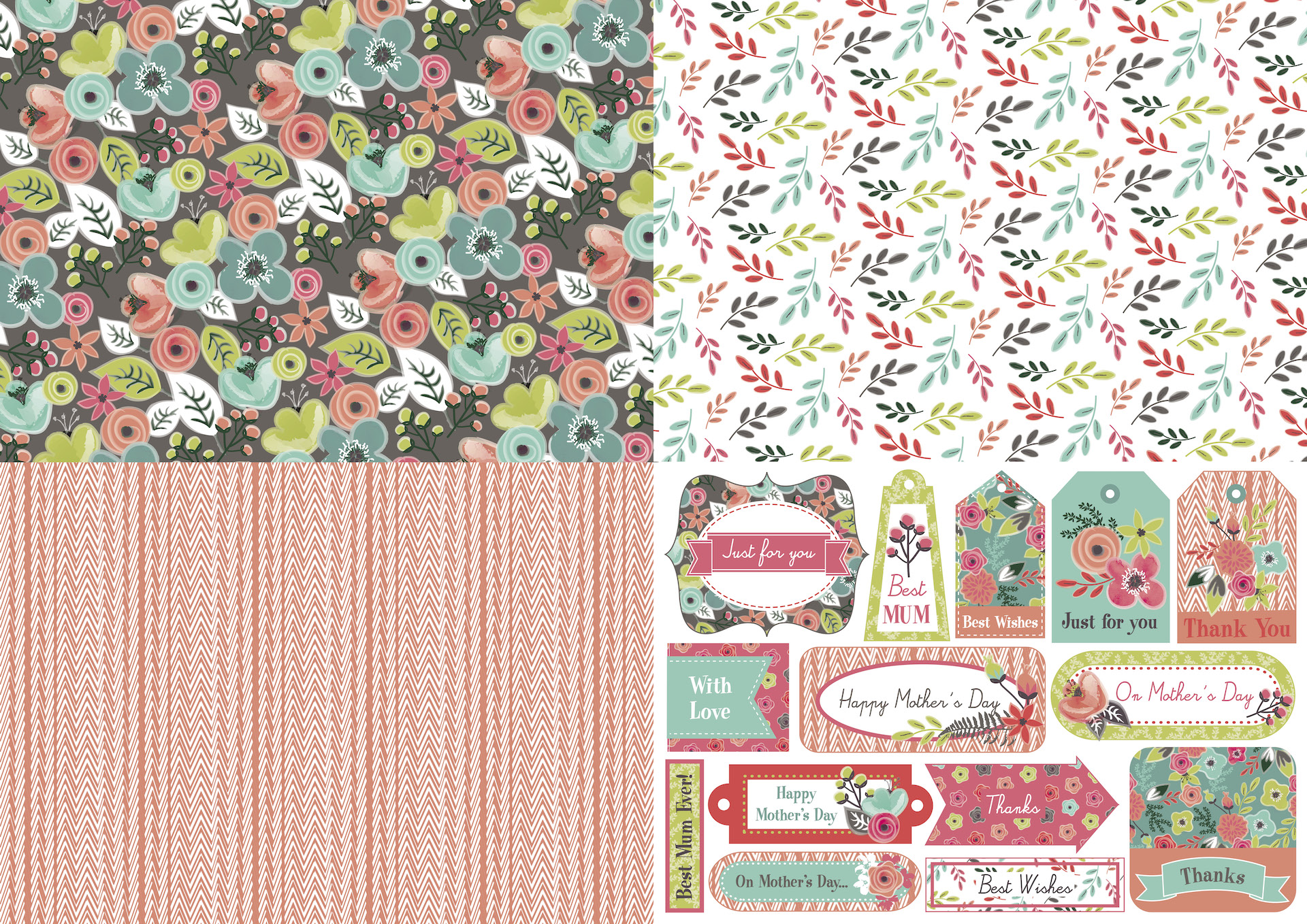 Free Decorative Papers paper craft download