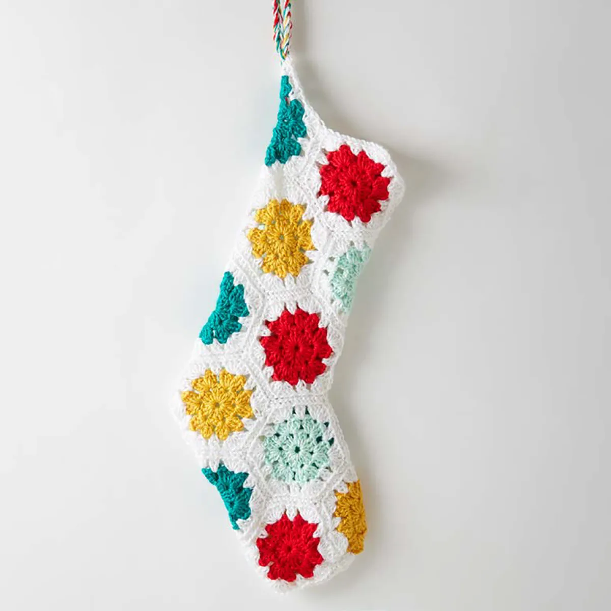 On the dot free stocking crochet pattern