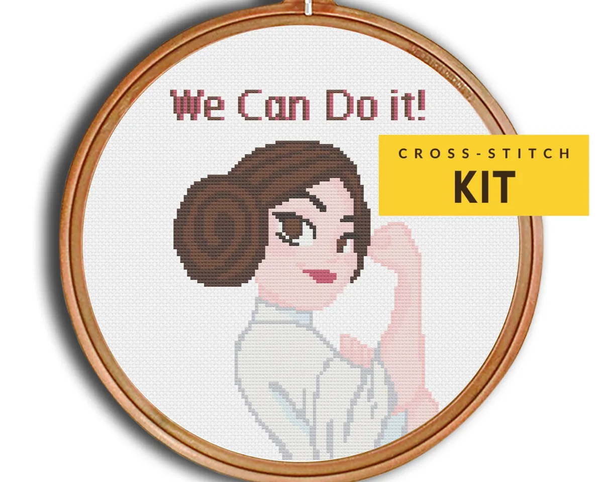 Princess Leia Star Wars cross stitch kit