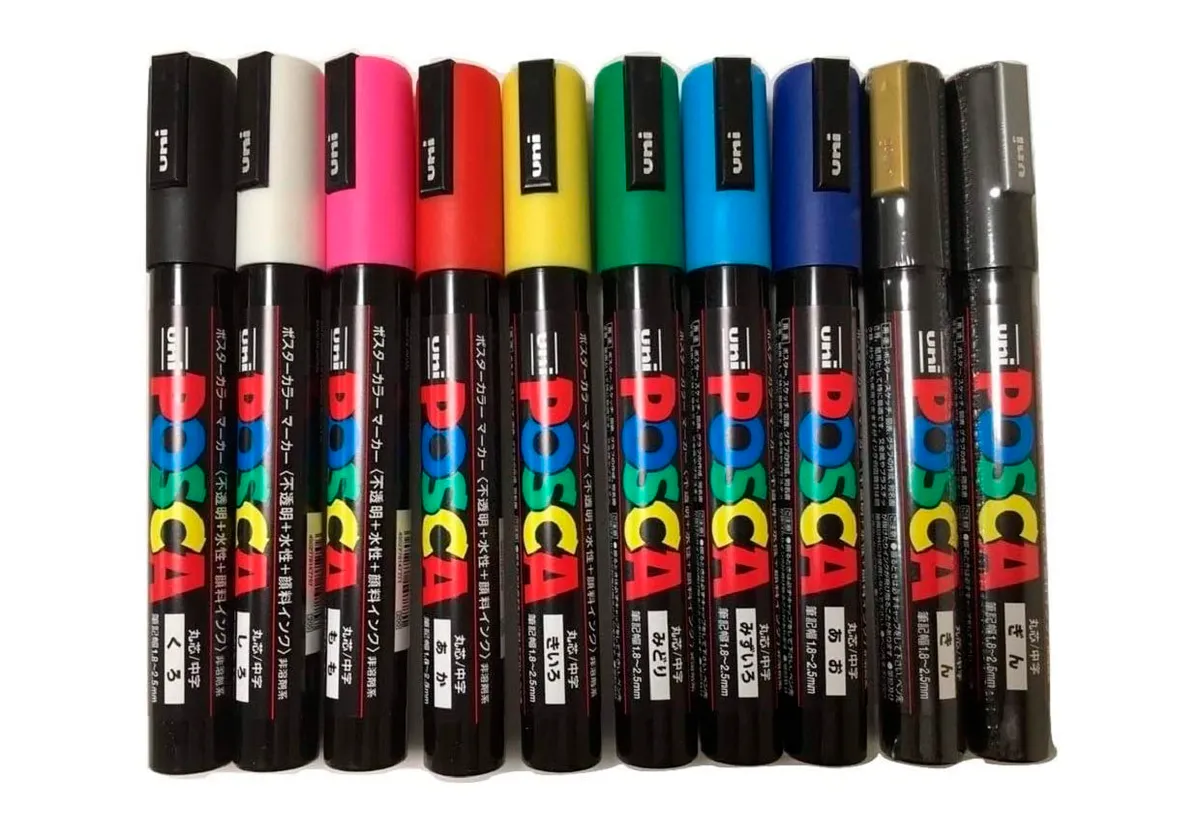 Window paint markers – Posca pens