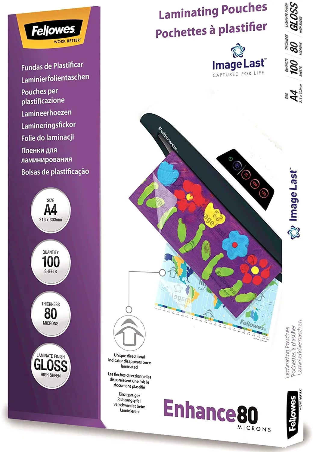 160FELLOWES laminating pouches