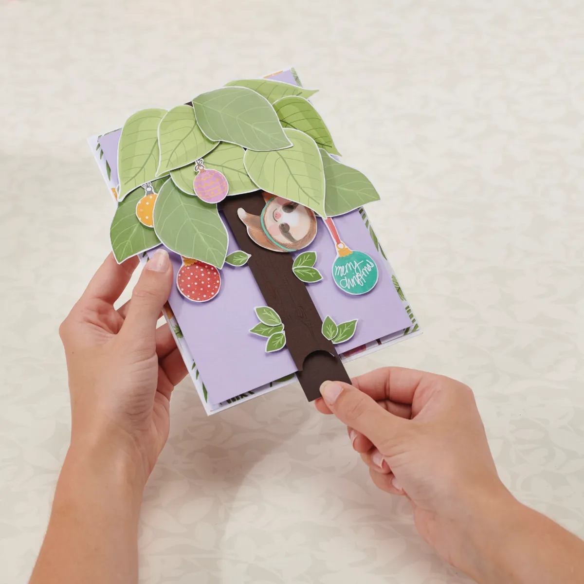 How to make a pop-up sloth card