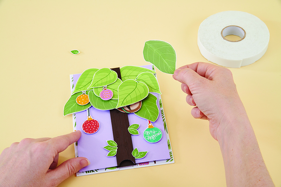 How to make a pop-up sloth card – step 7