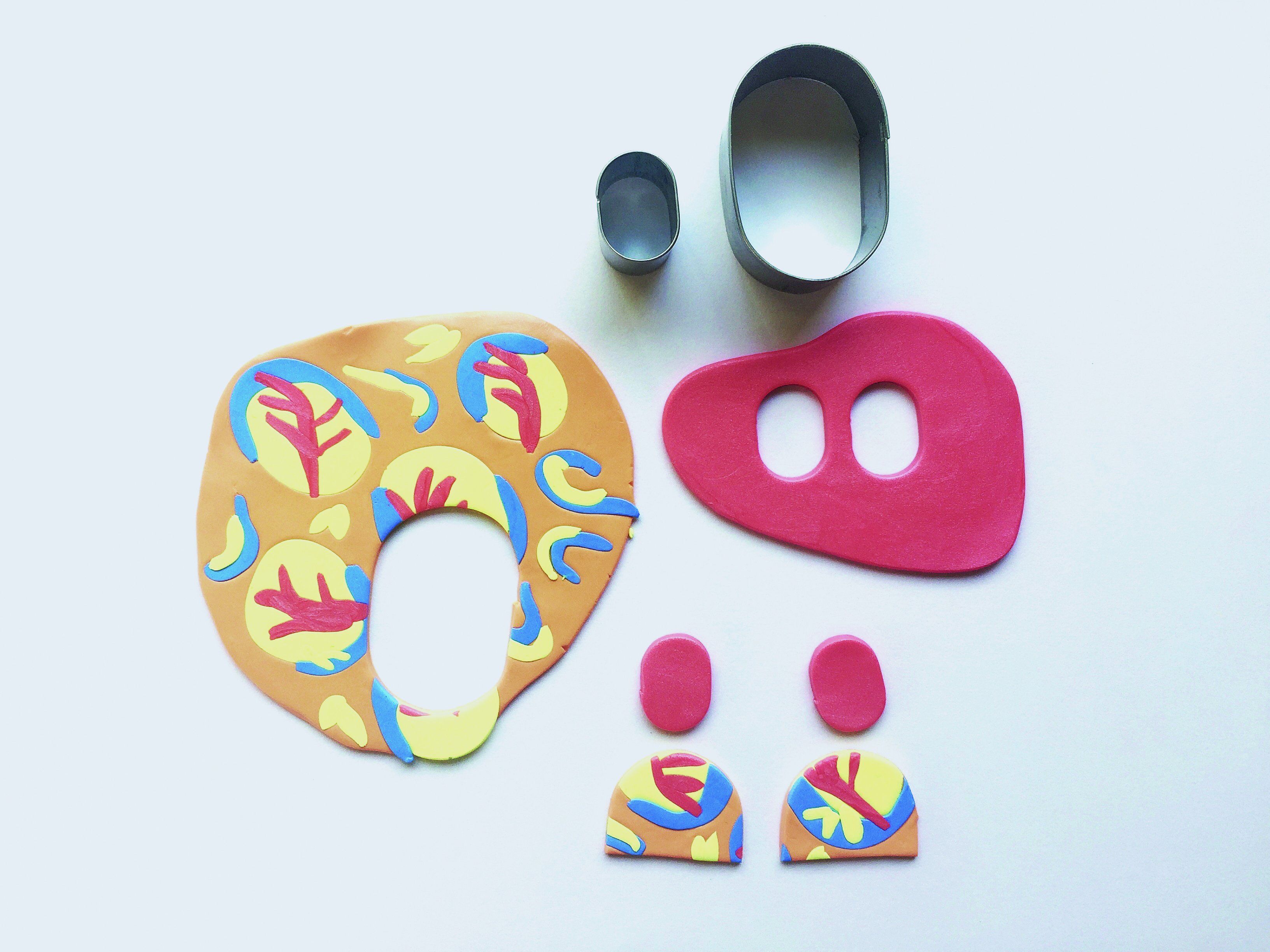 How to make polymer clay earrings 6
