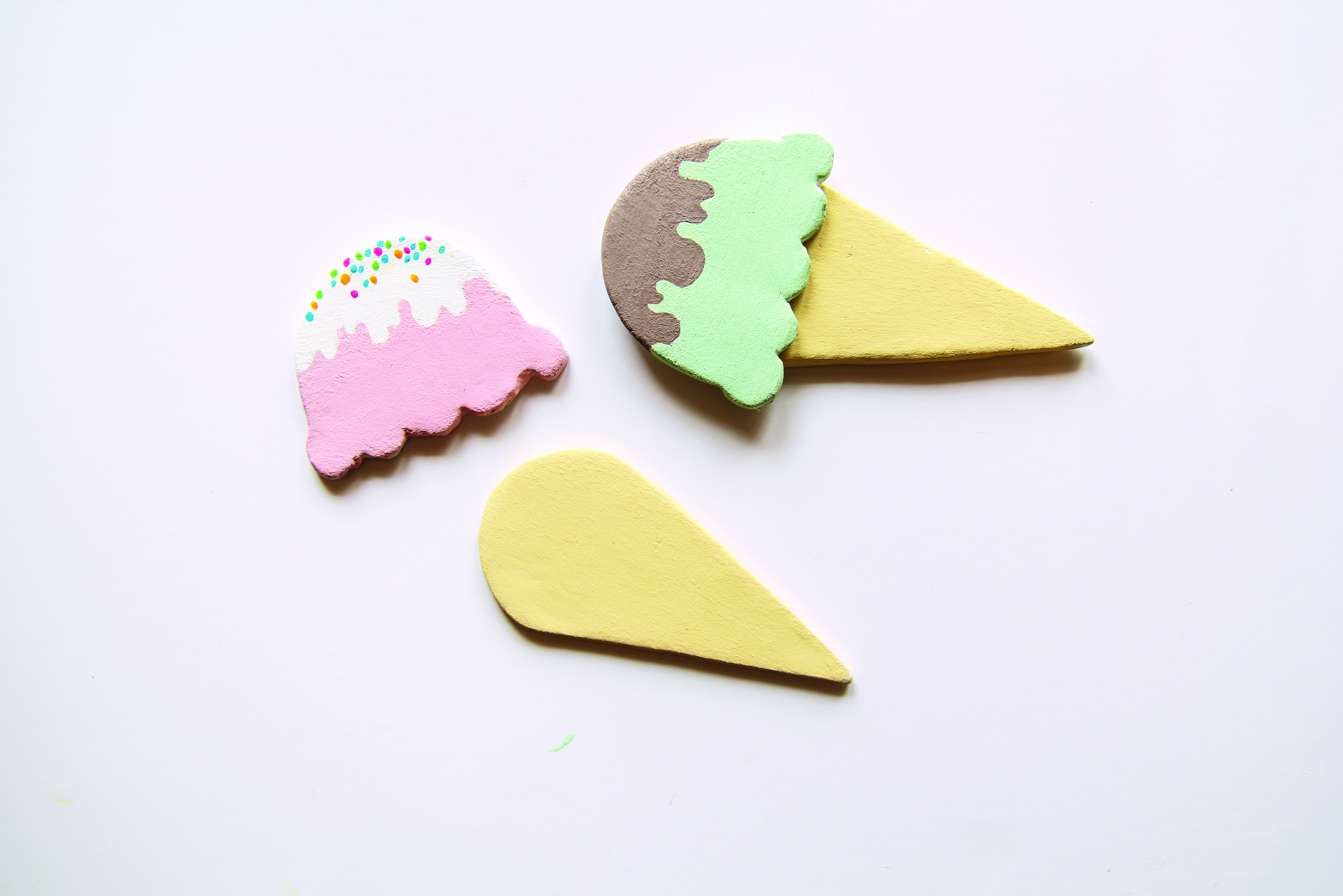 How to make polymer clay magnets IceCreams 10RE