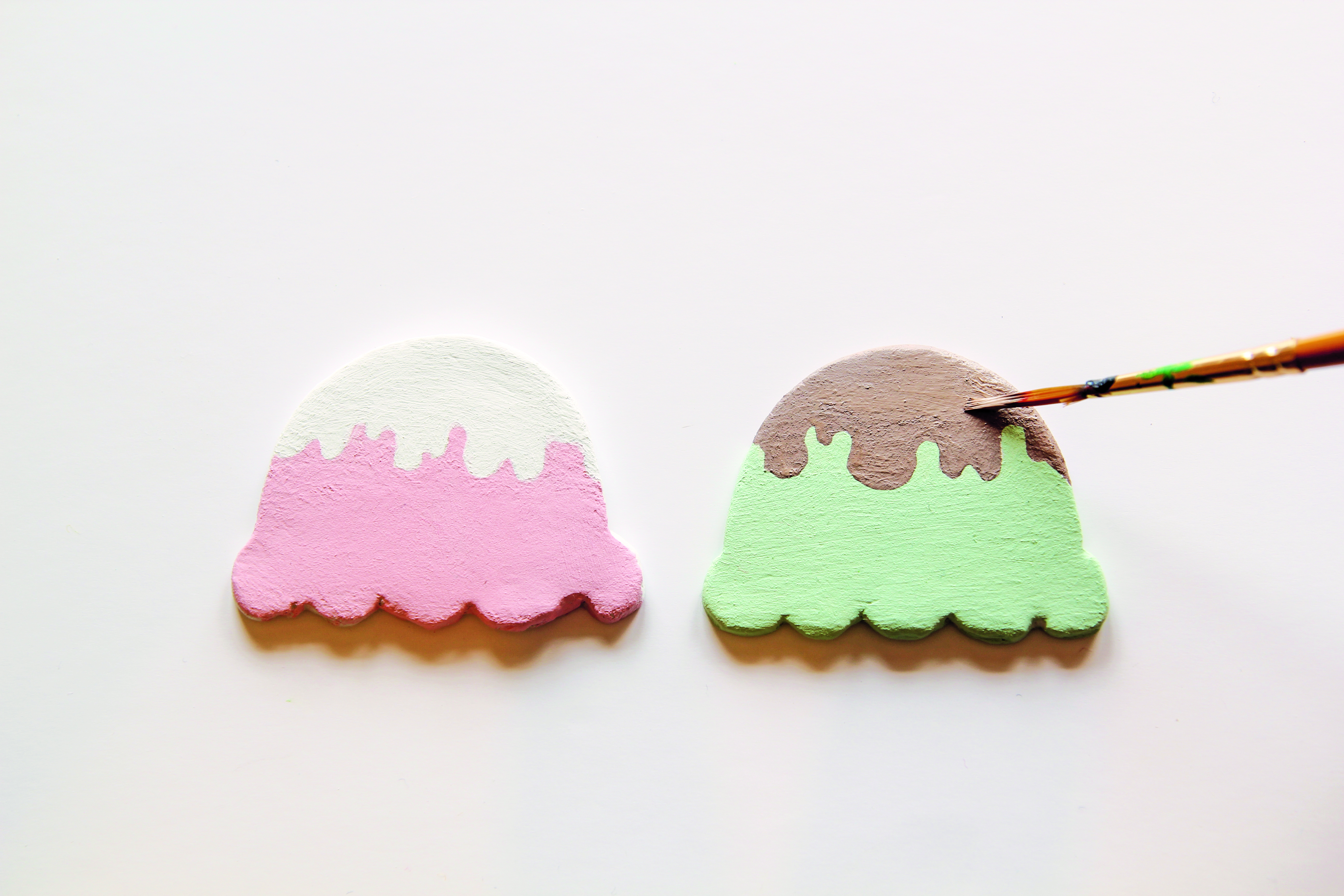 How to make polymer clay magnets IceCreams 6RE