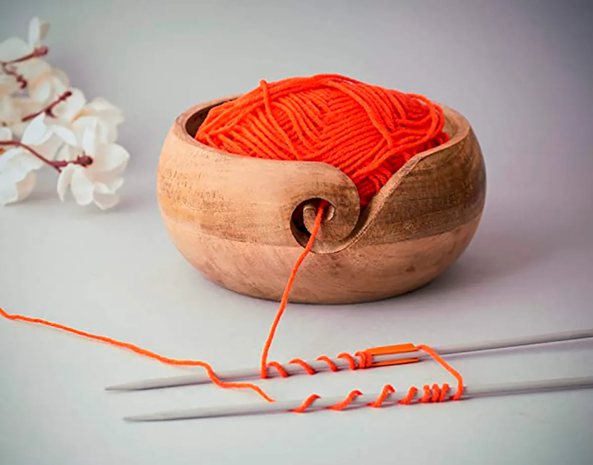 Wooden yarn bowl amazon