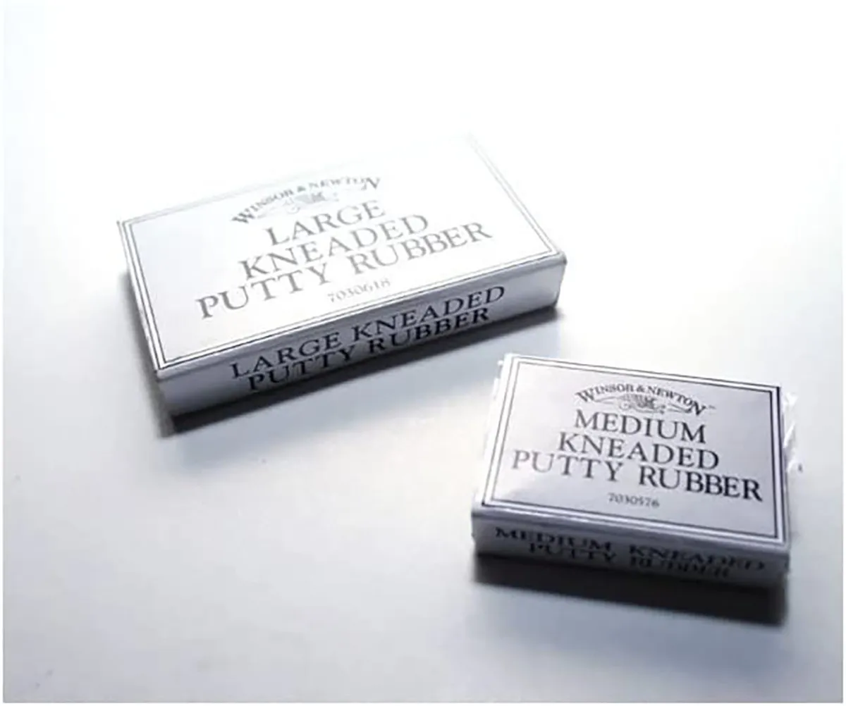 Charcoal drawing – Winsor & Newton putty rubbers