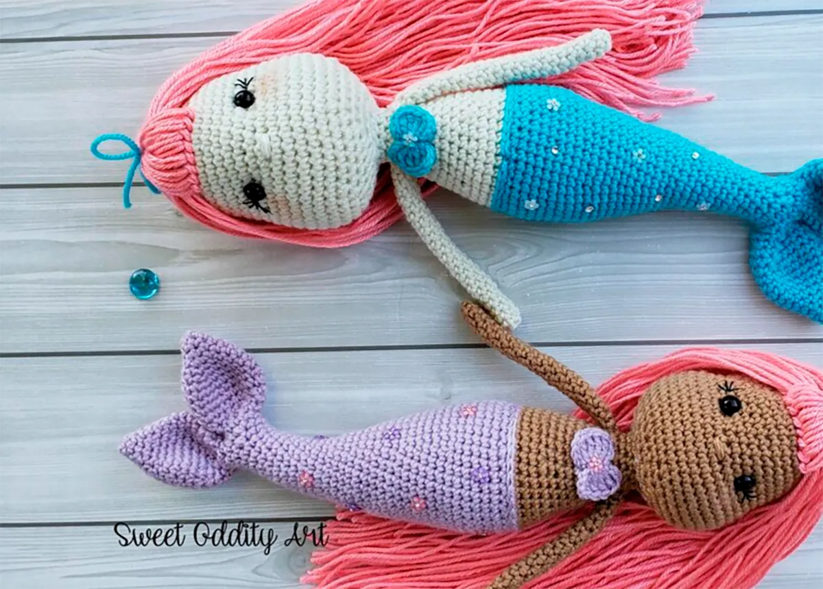 free mermaid doll crochet pattern