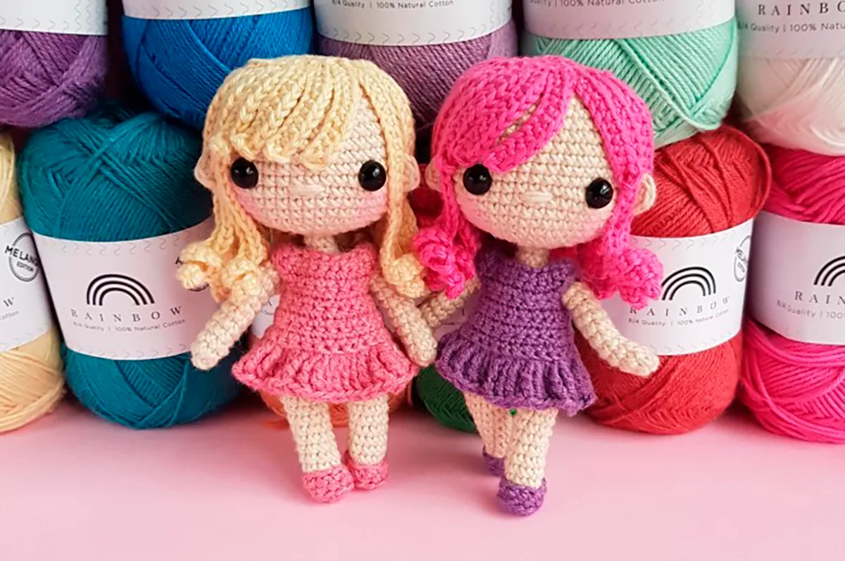 free sister dolls crochet pattern