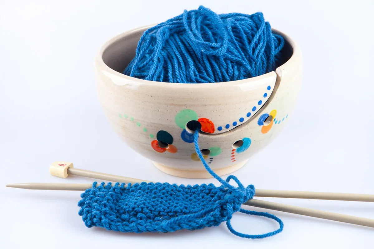 handmade boho yarn bowl