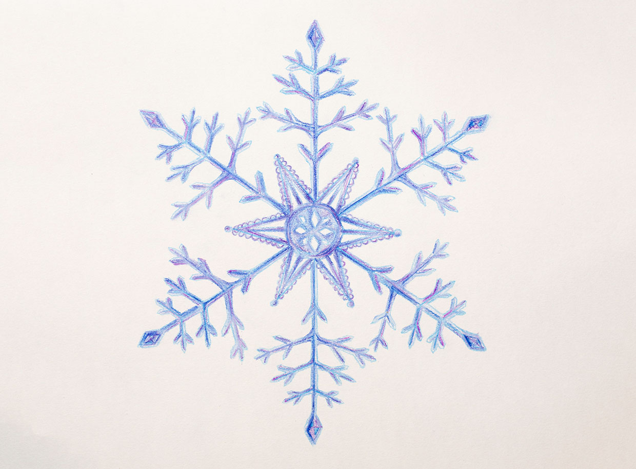 Snowflake drawing