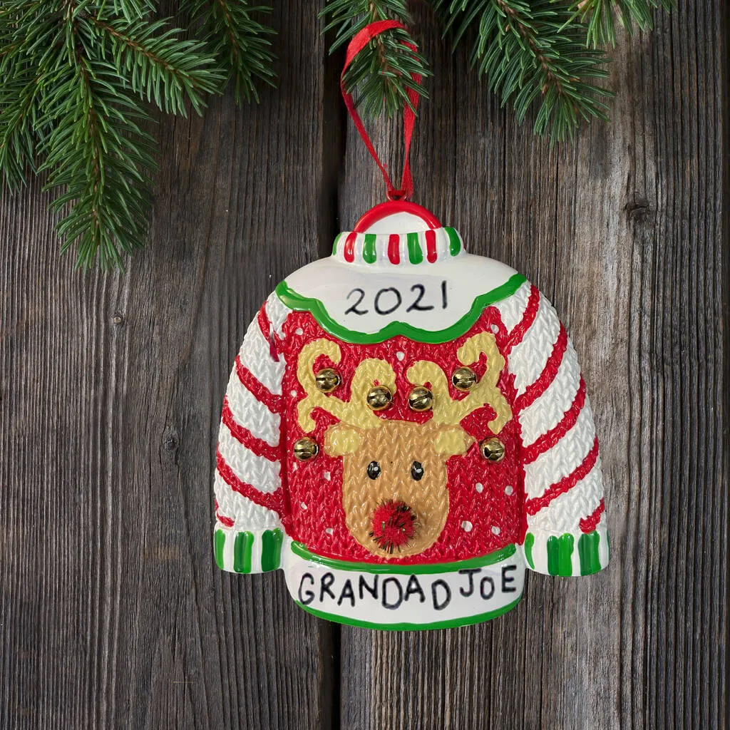 ideas for ugly Cjrostmas sweater ornament