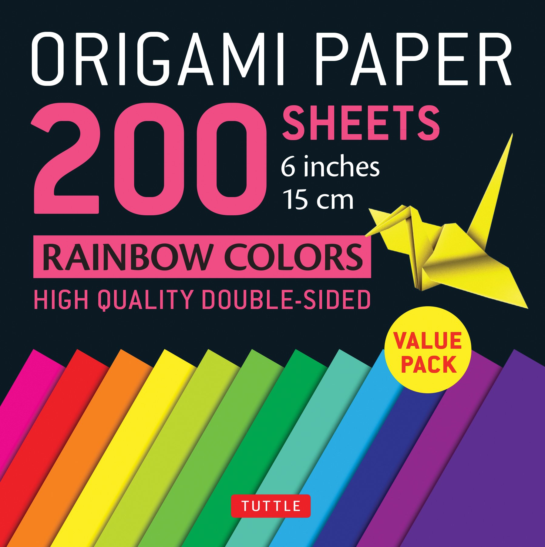 5 – Vibrant double-sided origami paper, how to make an origami heart