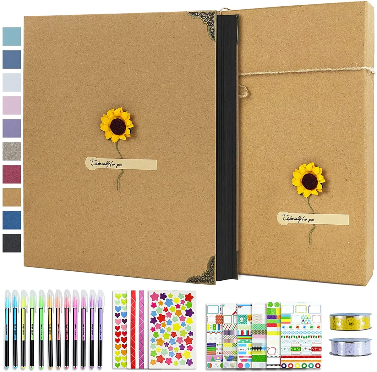 12 Sheets Decorative Paper for Scrapbooking DIY Craft Texture Trash Journal  Notebook Scrapbook Card Making Embellishment