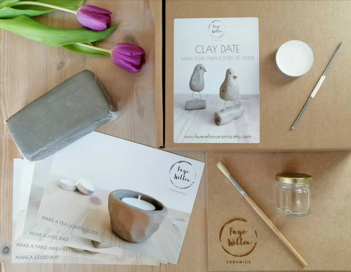 Home pottery kit clay date