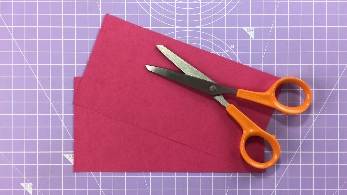 How to make an blossom origami heart – step 1a