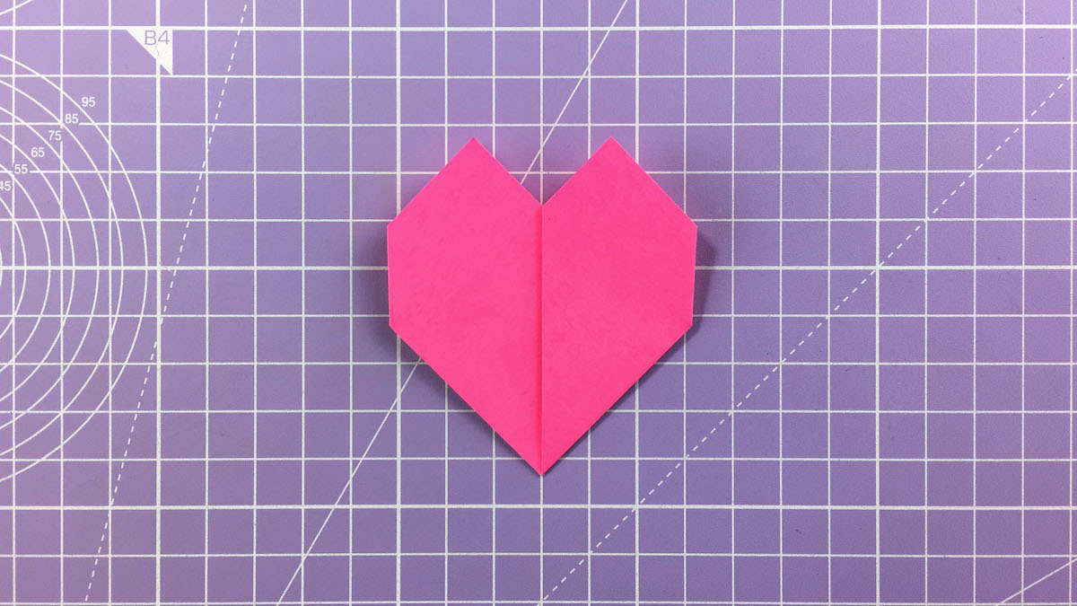 How to make an easy origami heart