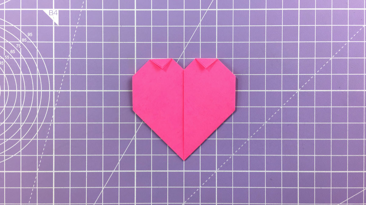 How to make an easy origami heart