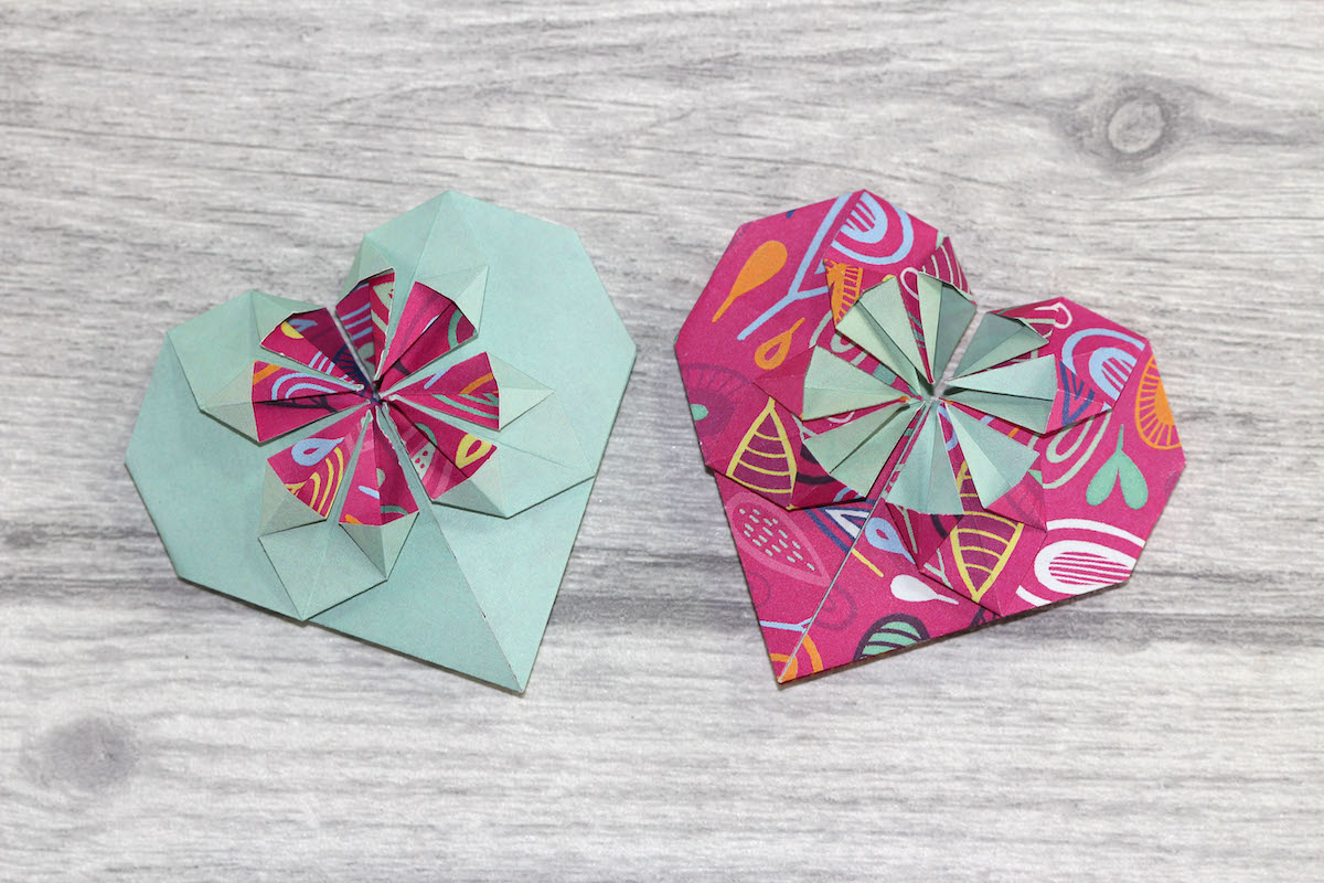How to make an origami heart 4