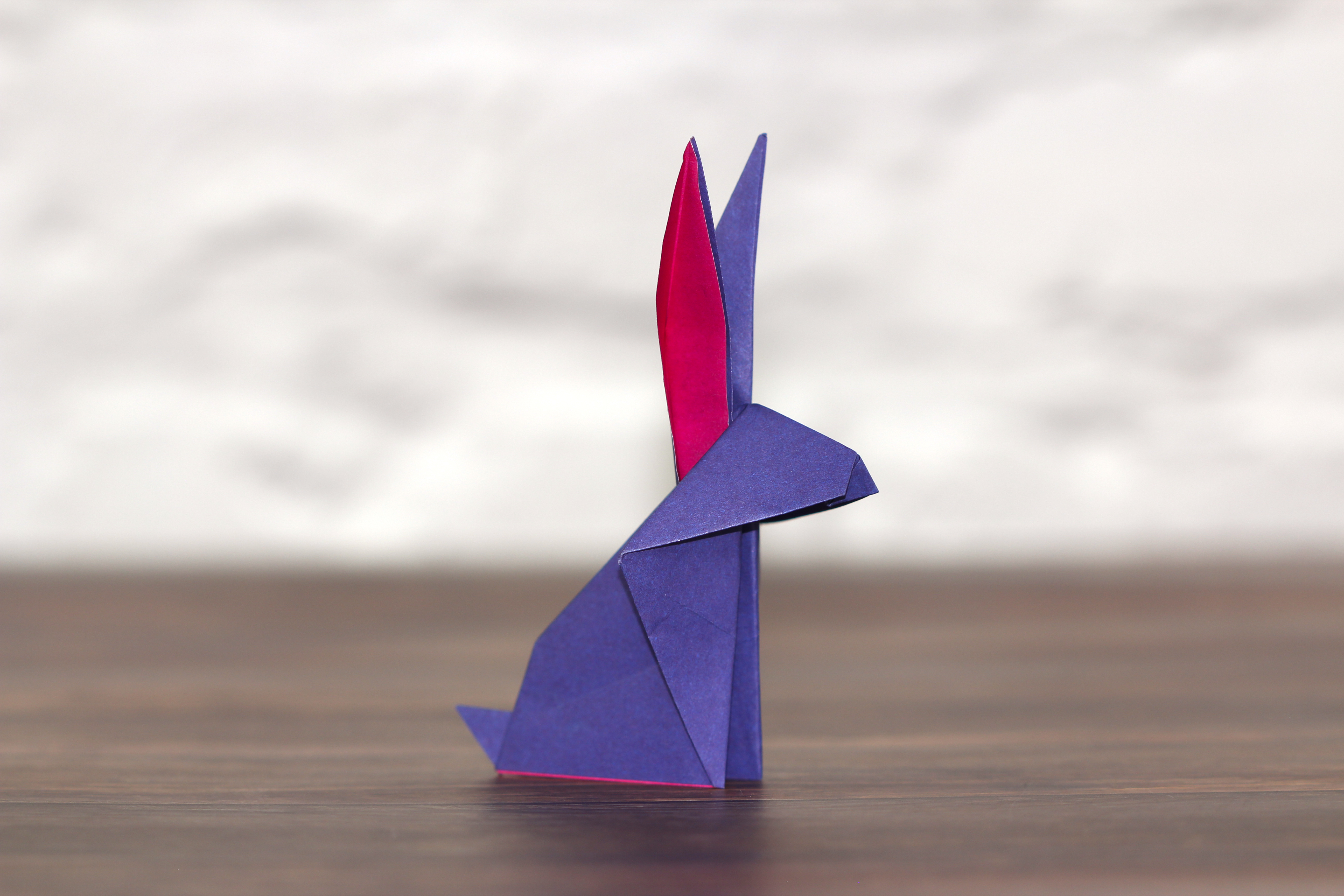 How to make an origami rabbit - completed model 4