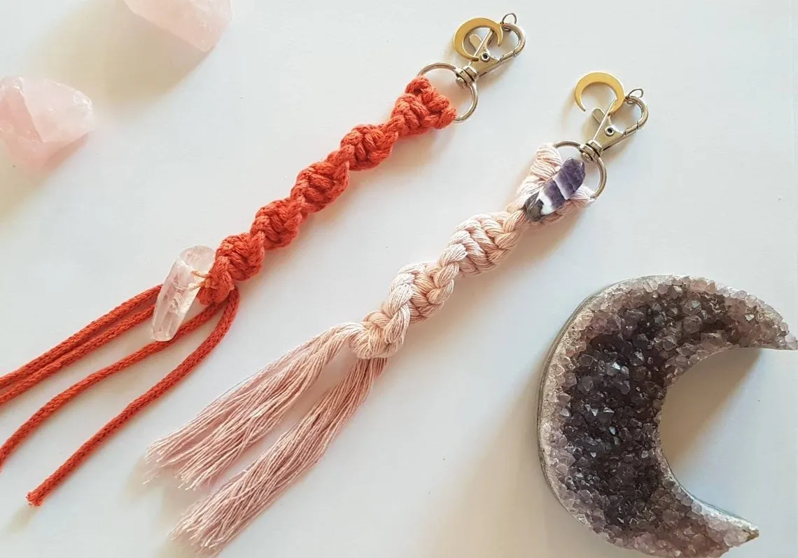 Macrame Jewellery Making Kit Wrap Bracelet & Crystal Beads beginners