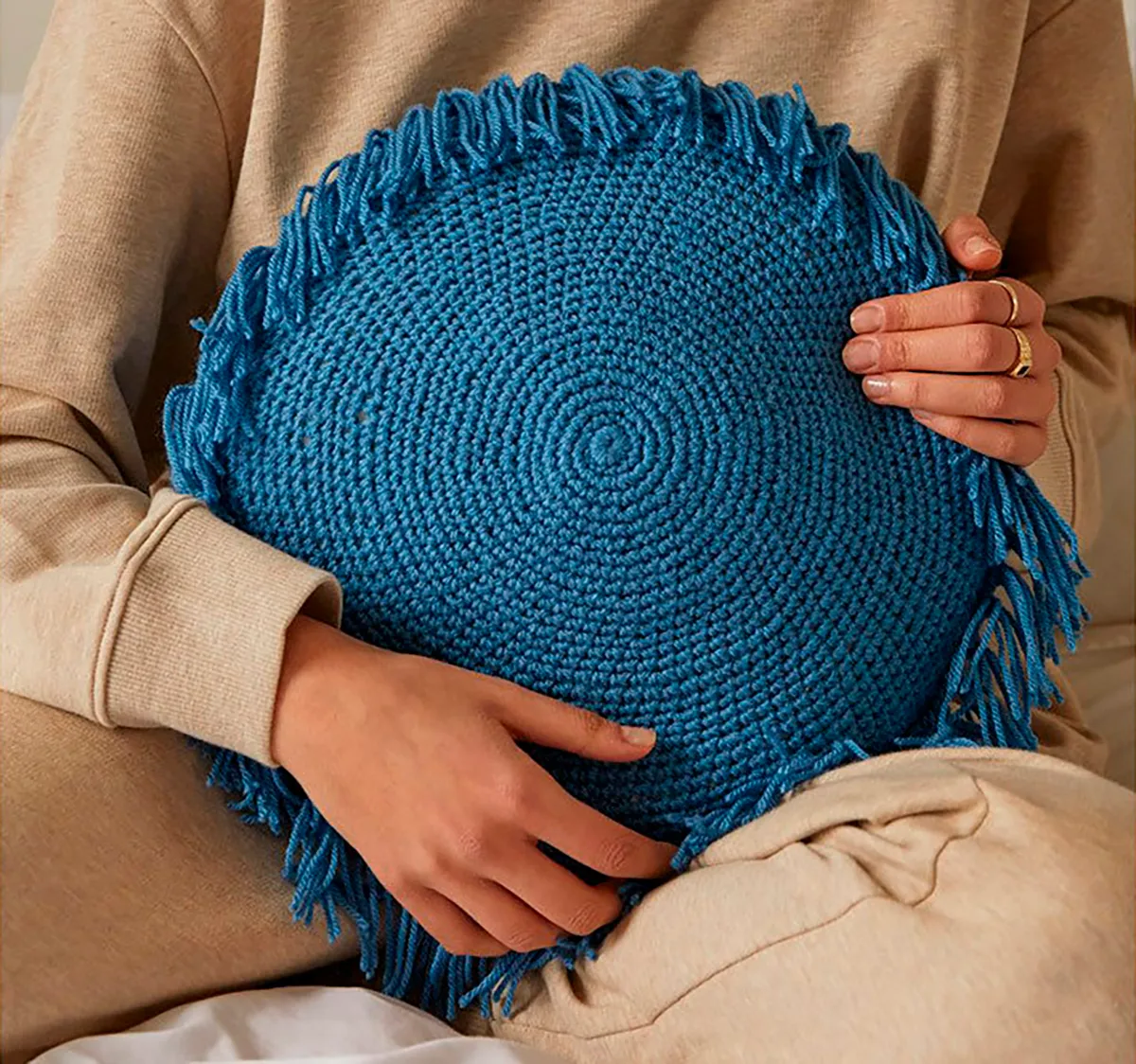 dmc cushion crochet kit for beginners