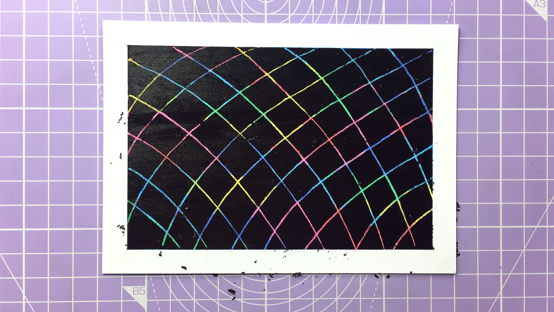 Easy zentangle pattern – sgraffito tutorial