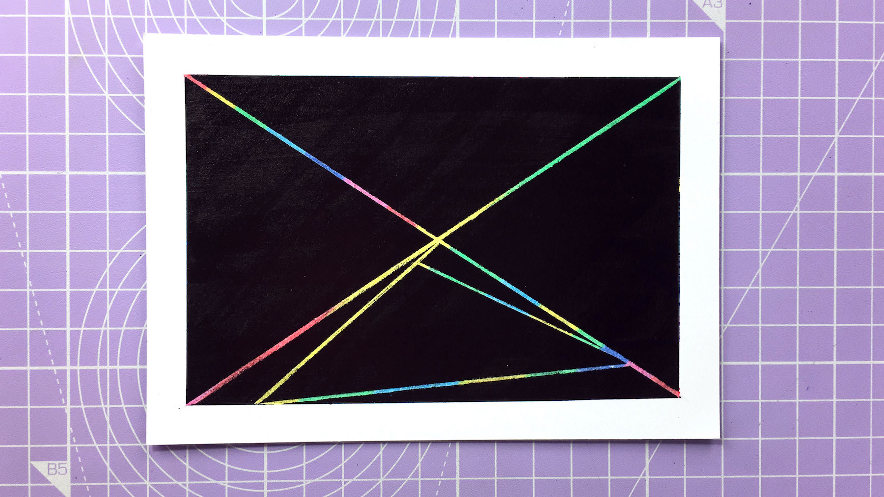 Easy zentangle pattern – sgraffito tutorial